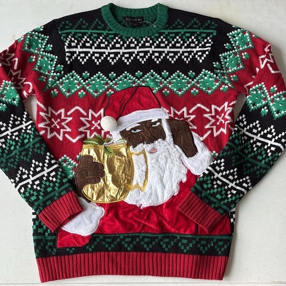 Blizzard Bay Ugly Christmas Sweater Men's Medium NWOT - Picture 1 of 2